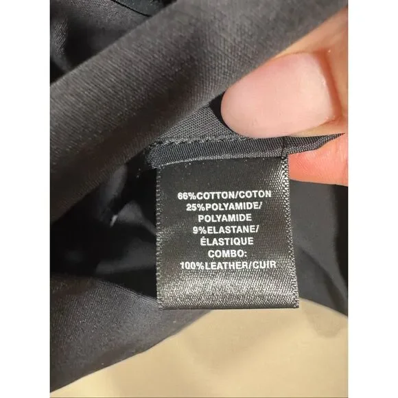 Lafayette 148 Leather Detailed Sheath Dress MSRP:$798 6-Petite - Picture 9 of 13